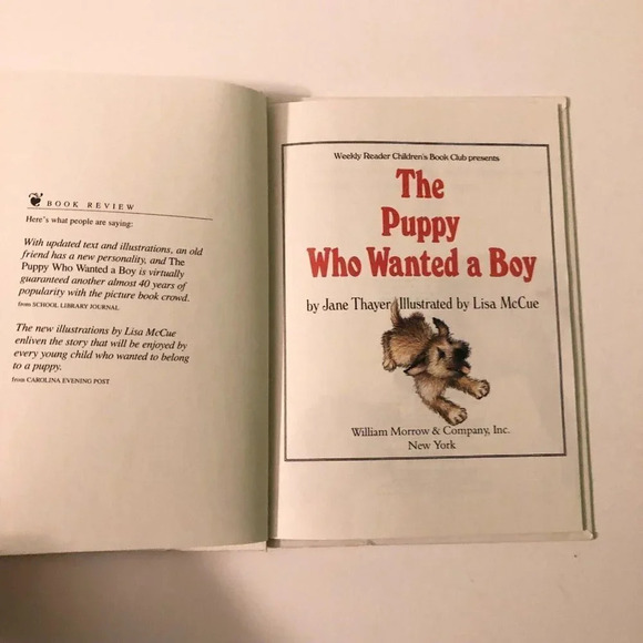 Vintage  1985 The Puppy Who Wanted a Boy By Jane Thayer Hardcover - Picture 5 of 13